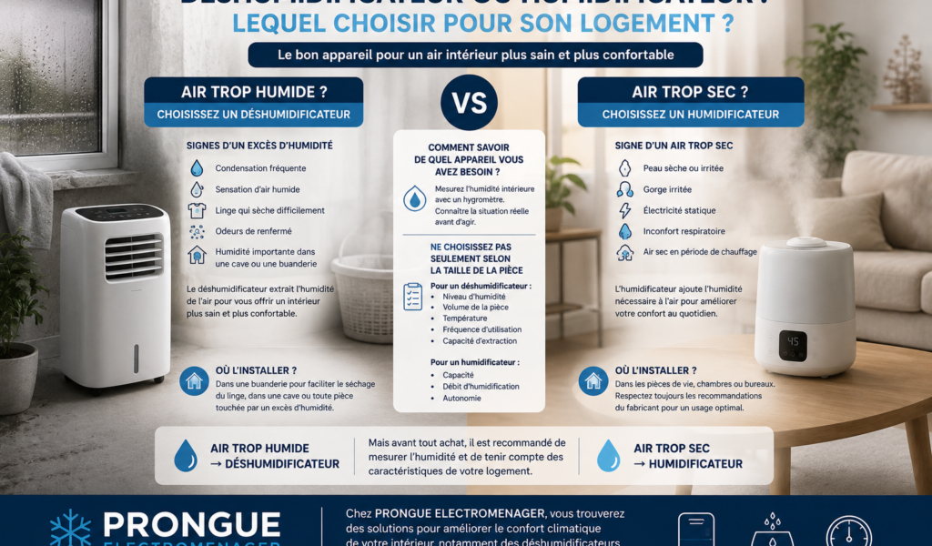 Déshumidificateur ou humidificateur lequel choisir pour son logement