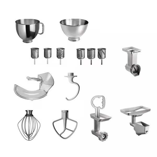 KitchenAid KSM 150 Anniversary Set red