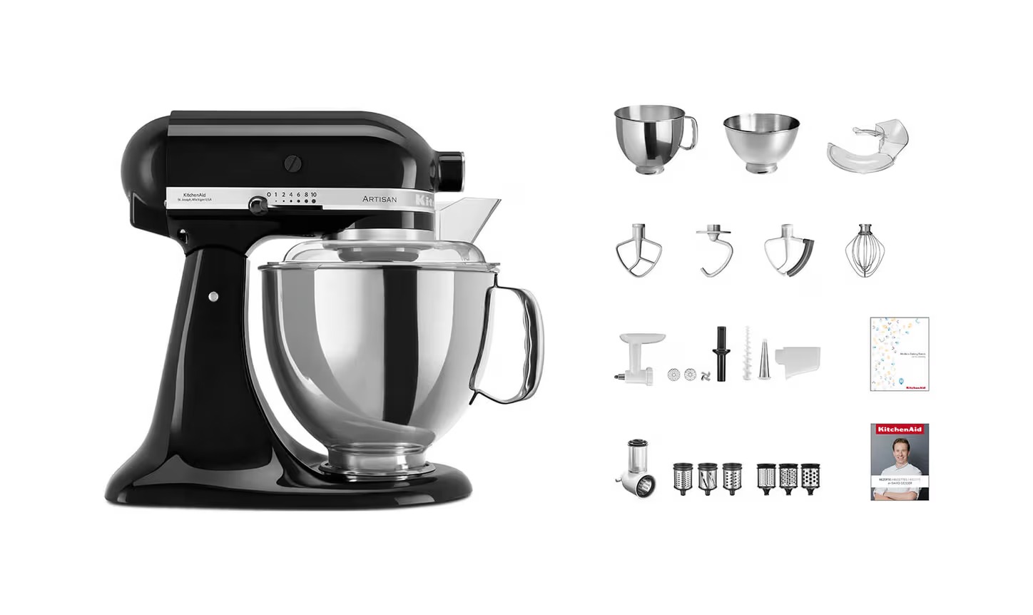 KitchenAid KSM 200 David Geisser Set noir
