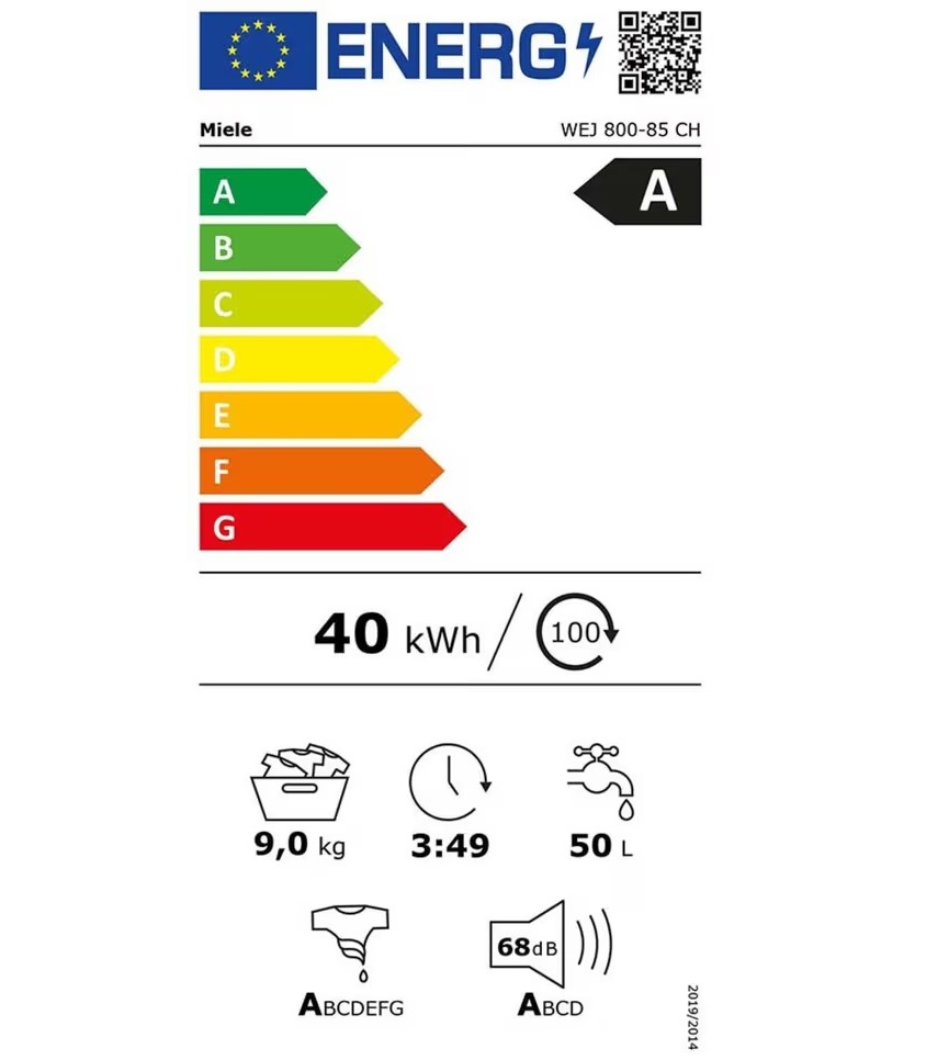 Miele Set WEJ 800-85 CH + TEL 700-85 CH0