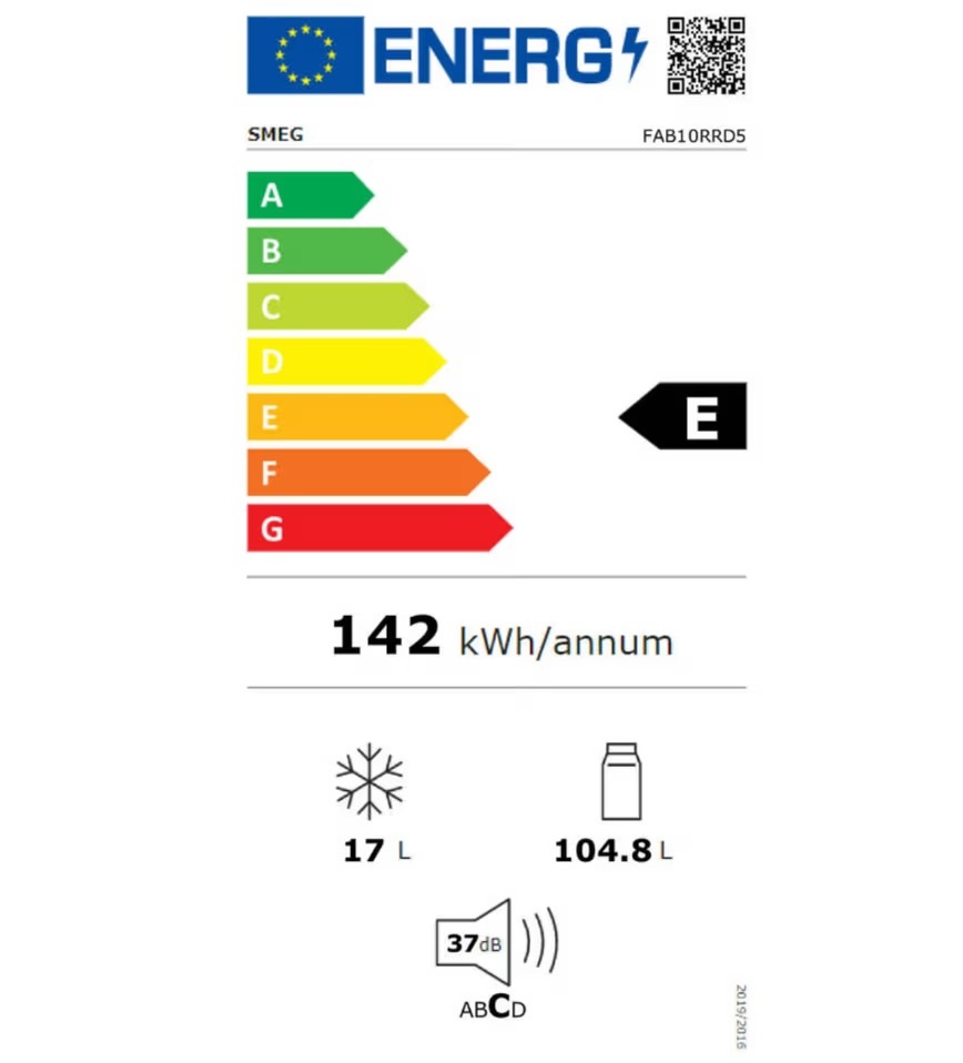 Réfrigérateur Smeg FAB10RRD5 122.0 L à droitepas réversible (2)