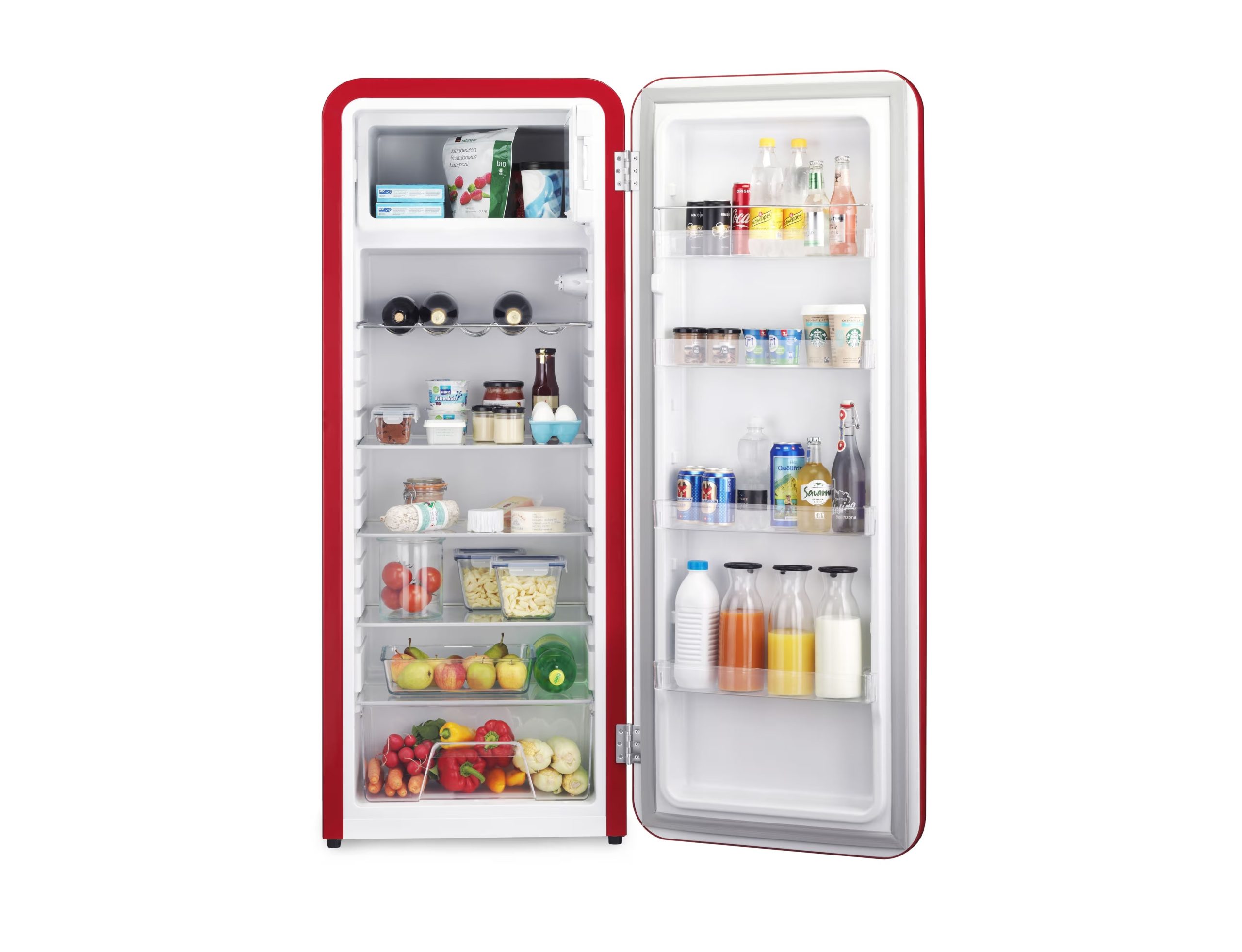 Réfrigérateur Trisa Frescolino Classic 281L Réfrig. rouge 281.0 L à droitepas réversible