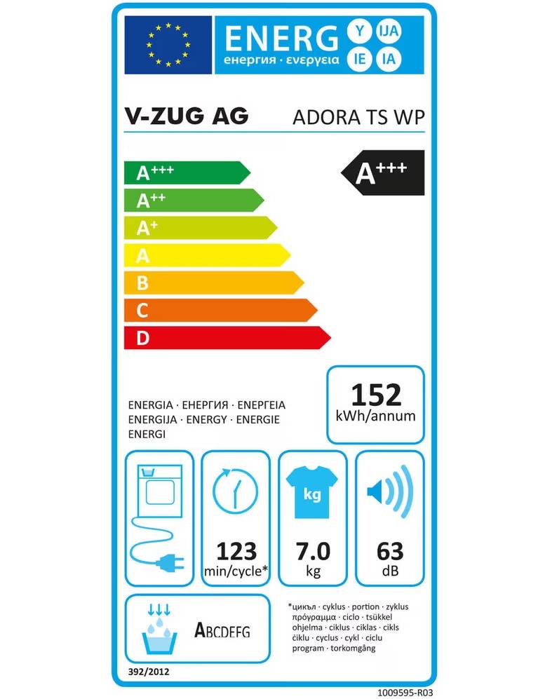 V-ZUG Adora TS WP WTATSWPHr
